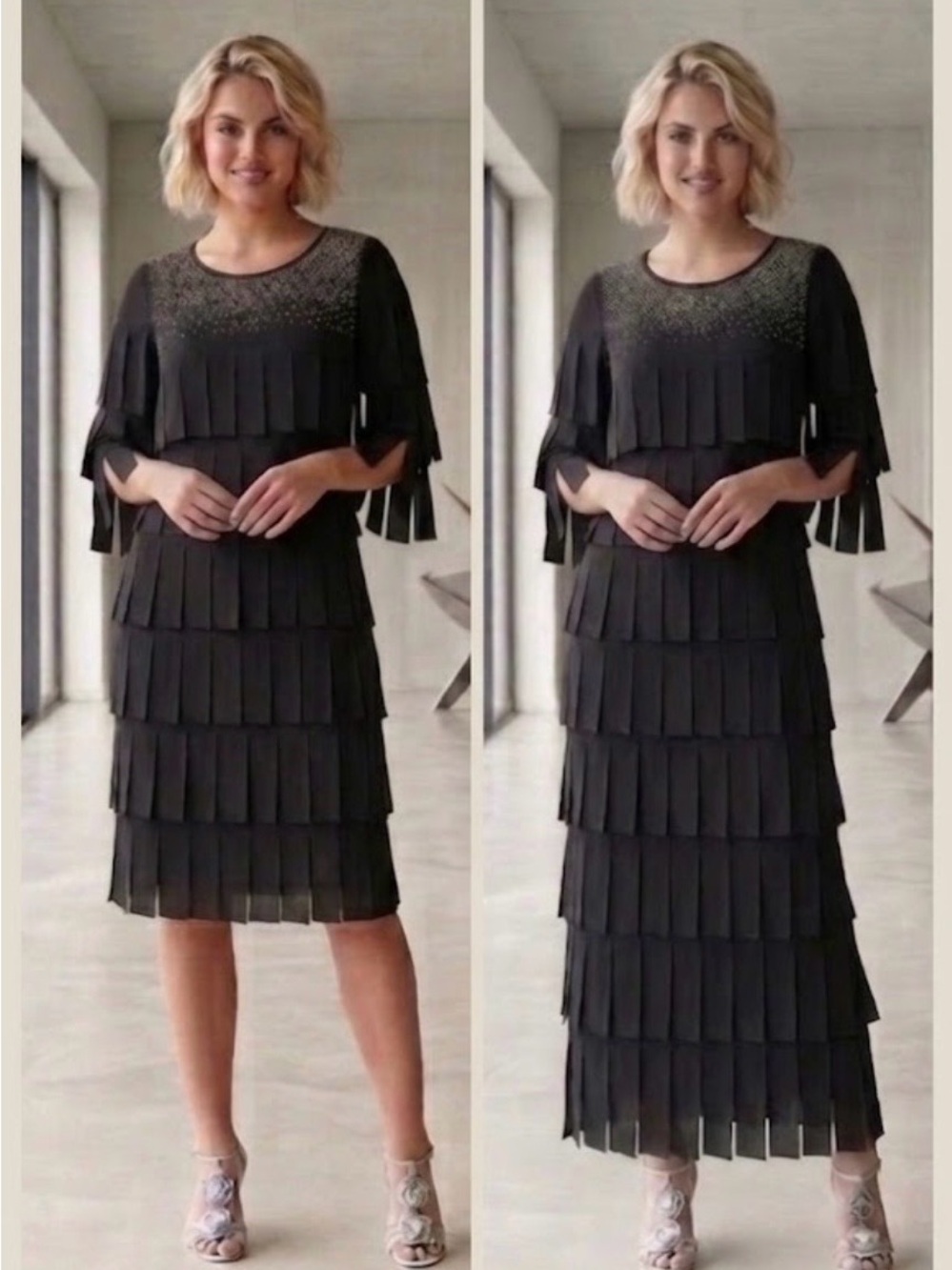 🔴 Black The Ultimate Versatile 2-Piece Skirt Set by Blue Papaya-M-L